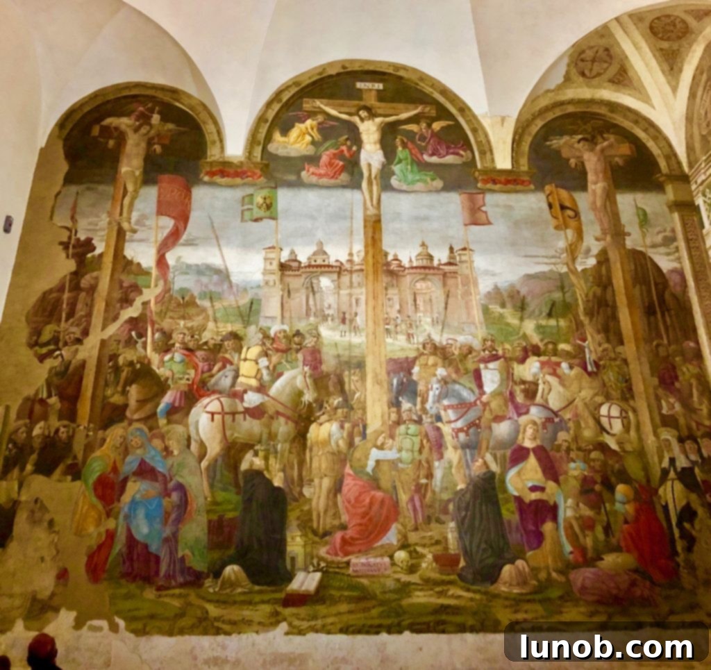 The Crucifixion fresco by Giovanni Donato da Montorfano