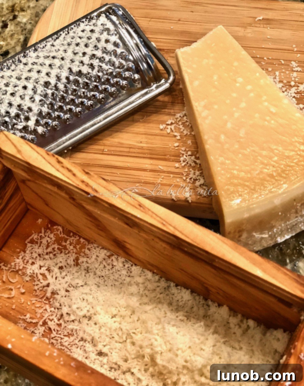 Instant Pot Hearty Pasta e Fagioli Soup 17 Sprinkling Parmigiano Reggiano on Soup