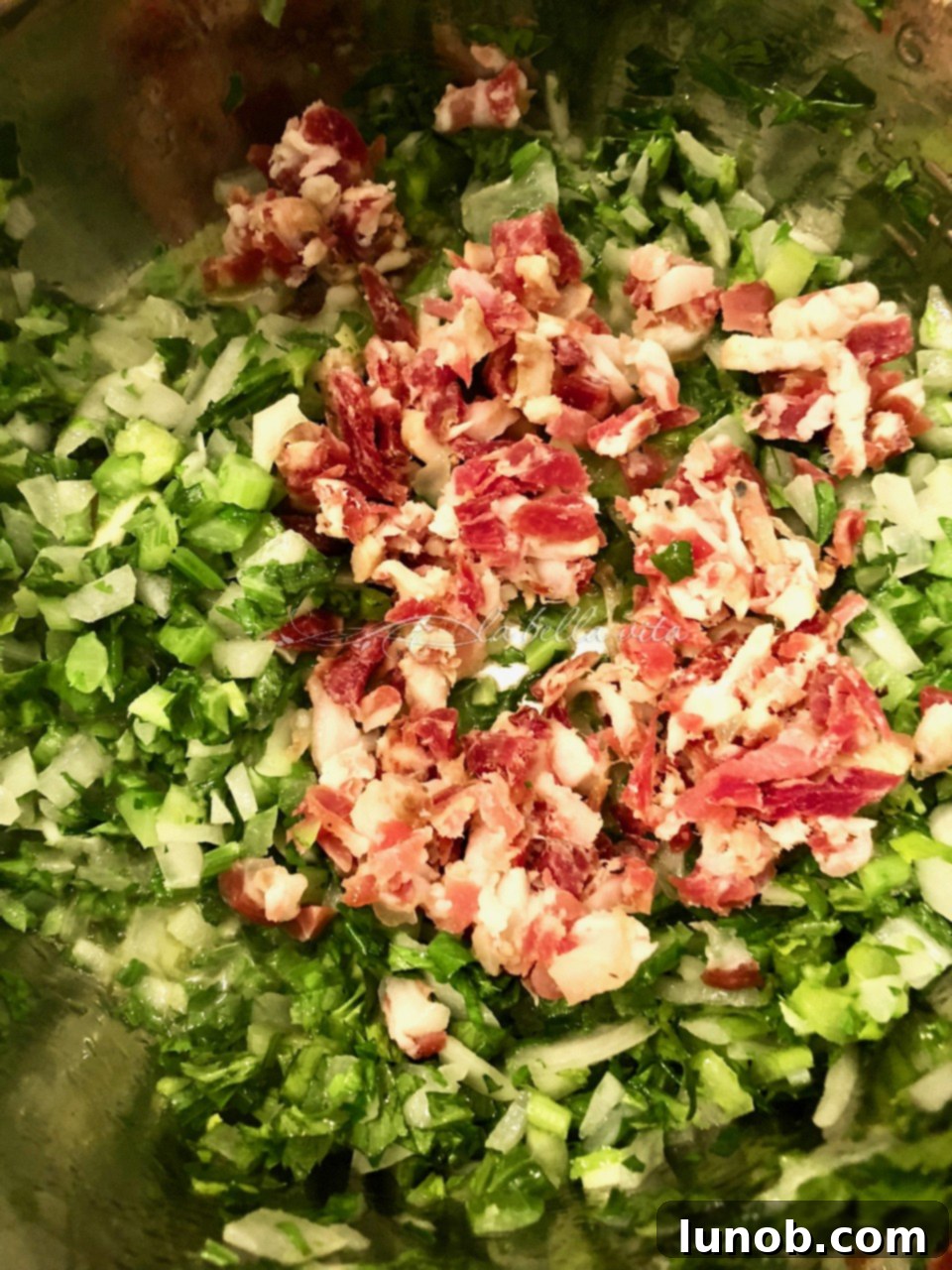 Instant Pot Hearty Pasta e Fagioli Soup 7 Adding Celery and Pancetta to Instant Pot