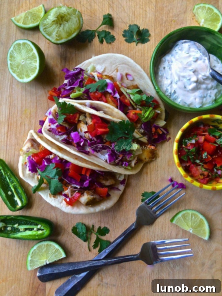 Winning Game Day Eats For Every Fan 15 Crispy Baja fish tacos topped with chipotle cilantro lime crema and fresh slaw.