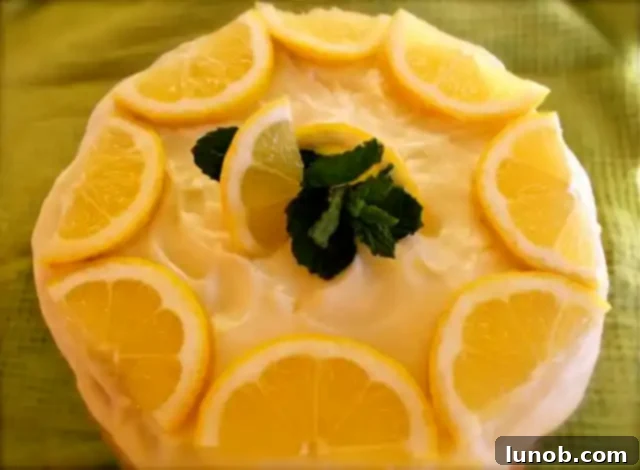 Lemon Layer Cake with Limoncello Icing