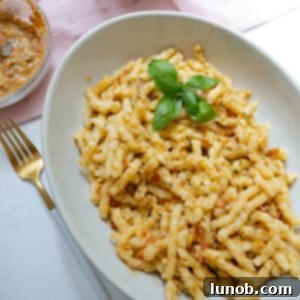 Sicilian Sun-Kissed Busiate 10 busiate with trapanese pesto