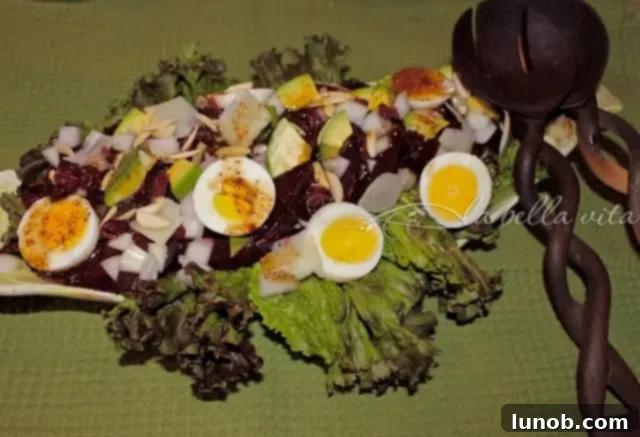 Beet Salad with Avocados and Manchego Cheese - a delightful and healthy combination