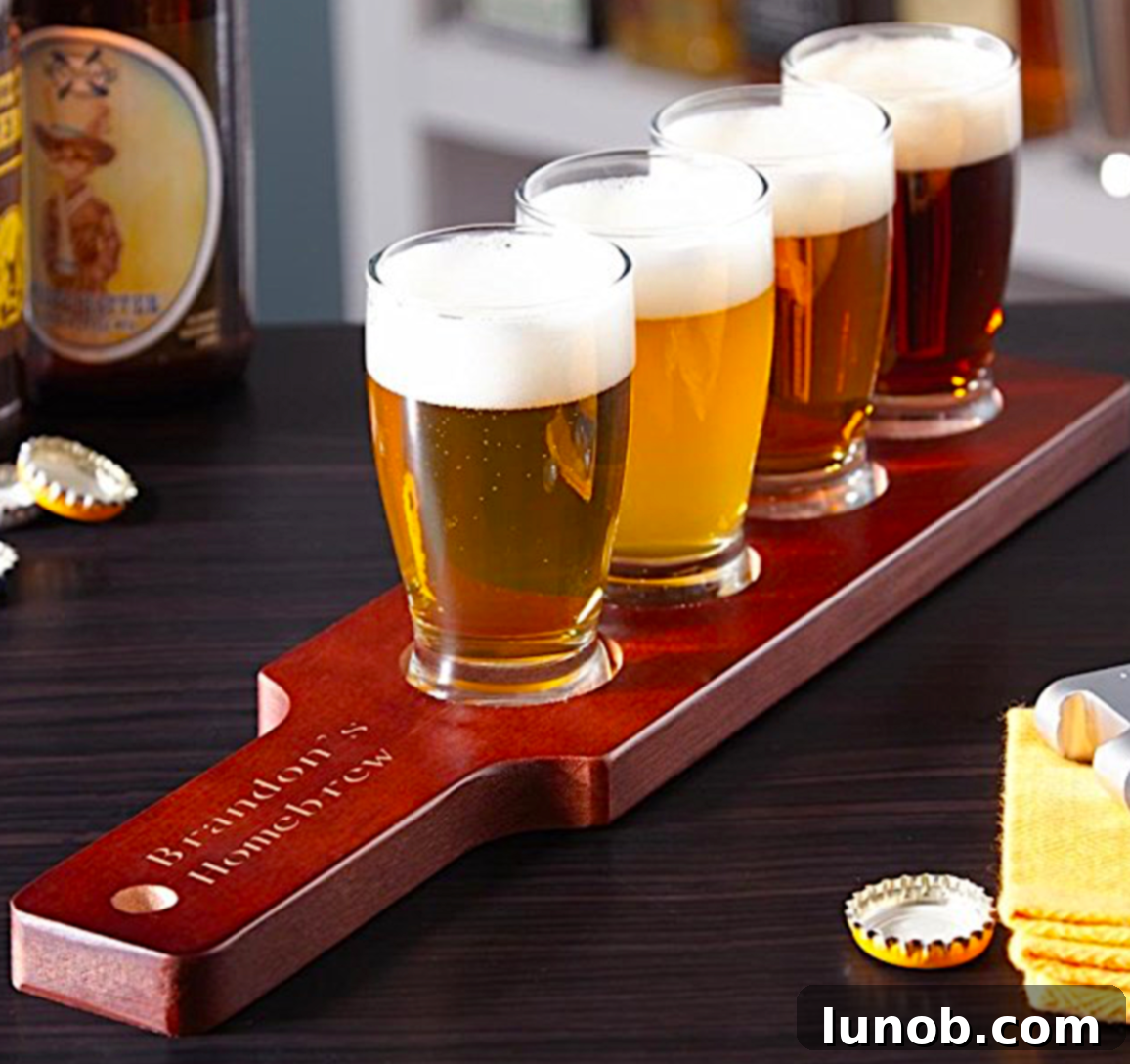 Father's Day Delights: Foodie Gifts for the Culinary Dad 8 Personalized Beer Tasting Flight