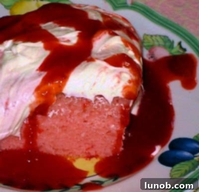Vibrant homemade strawberry Chambord sauce