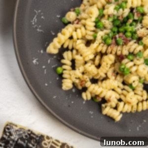 pasta with peas and pancetta