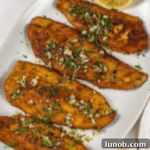 Crispy Fried Flounder Oreganata 9 flounder oreganata with lemon garlic butter sauce