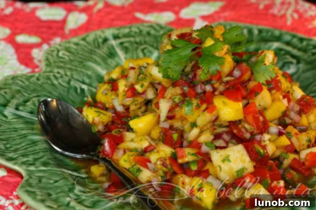 Superb and Easy Mango Pineapple Salsa