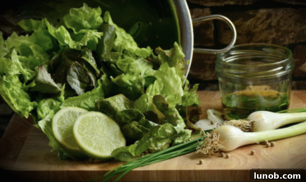 Fresh lettuce from the garden