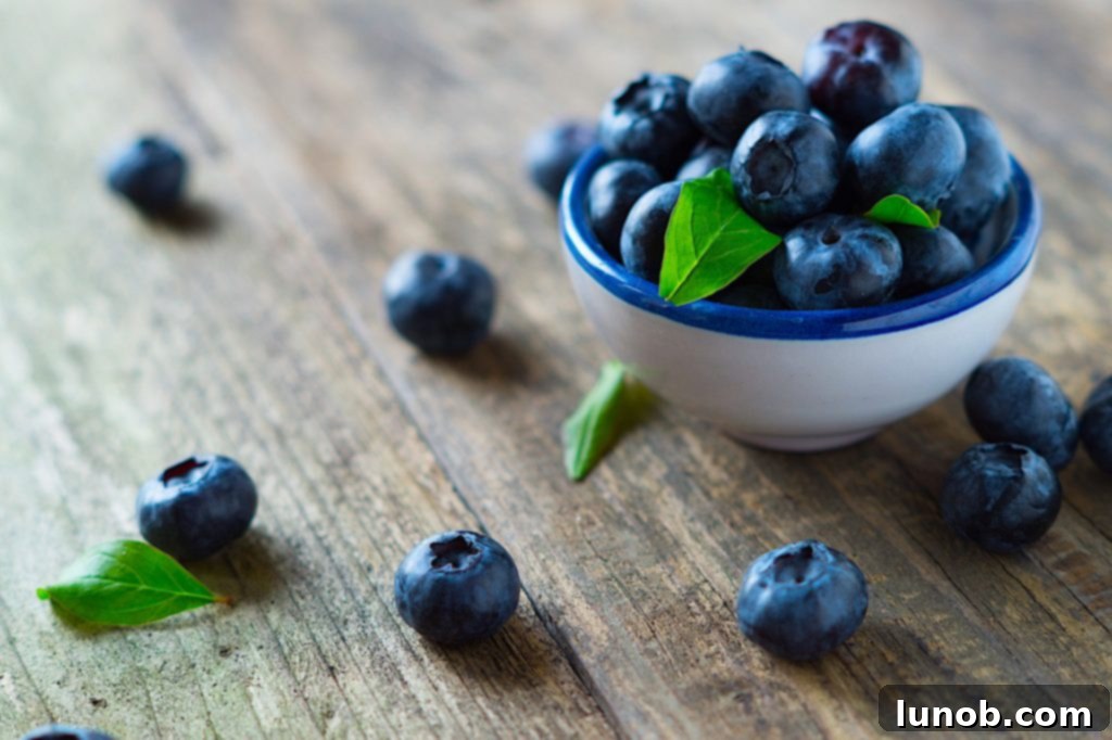 Fresh blueberries shared by a farmer