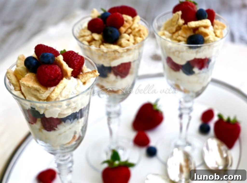 Italian Berries, Mascarpone and Marsala Budini