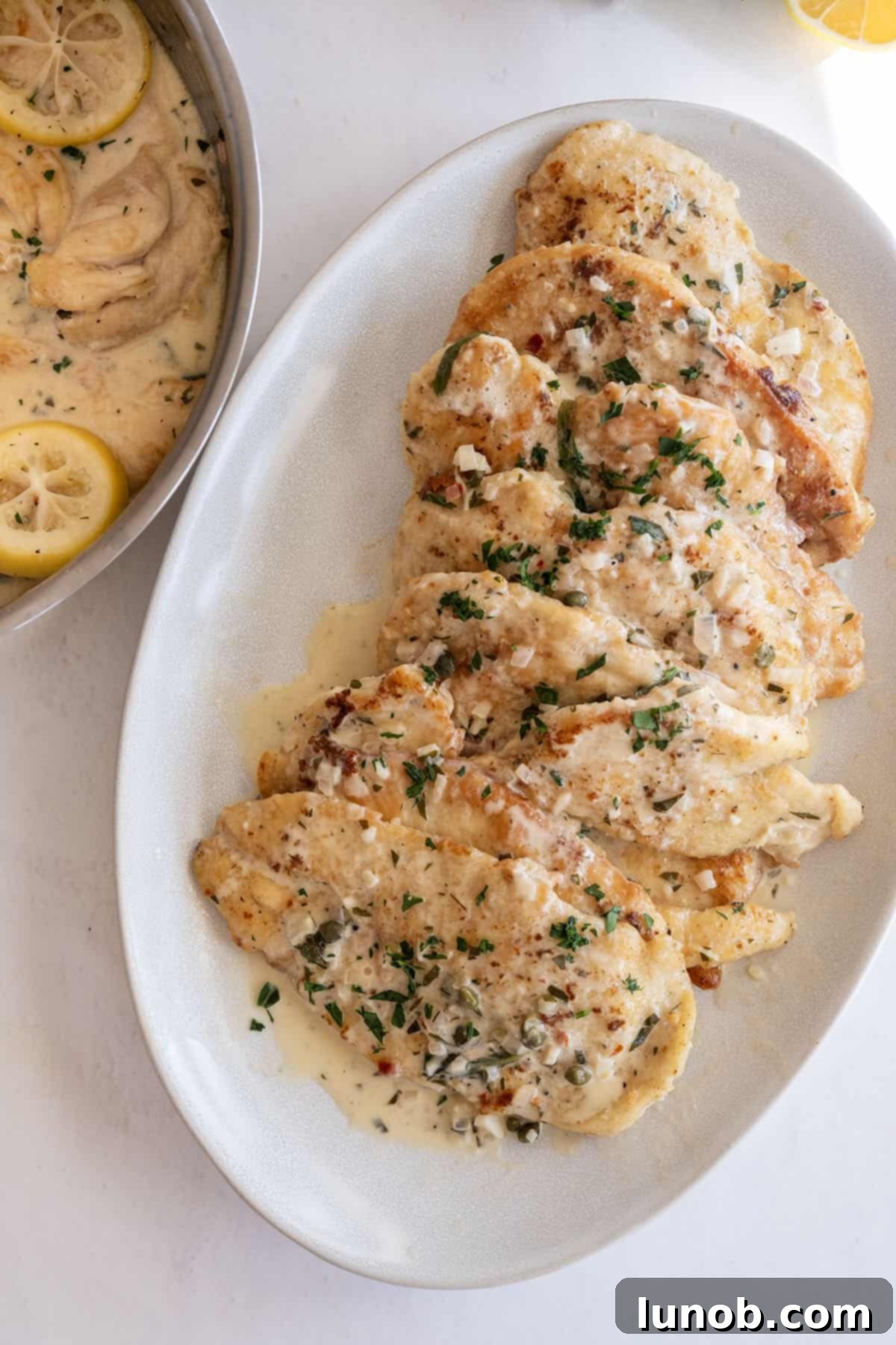 chicken breast in lemon butter sauce