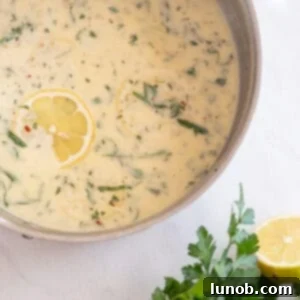 creamy lemon sauce
