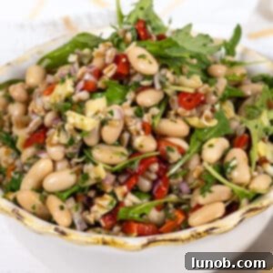 Mediterranean Farro White Bean Salad 10 summer farro salad with Italian white beans