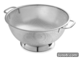 Hearty Sausage and Lentil Stew 5 Bellemain Micro-perforated Stainless Steel 5-quart Colander