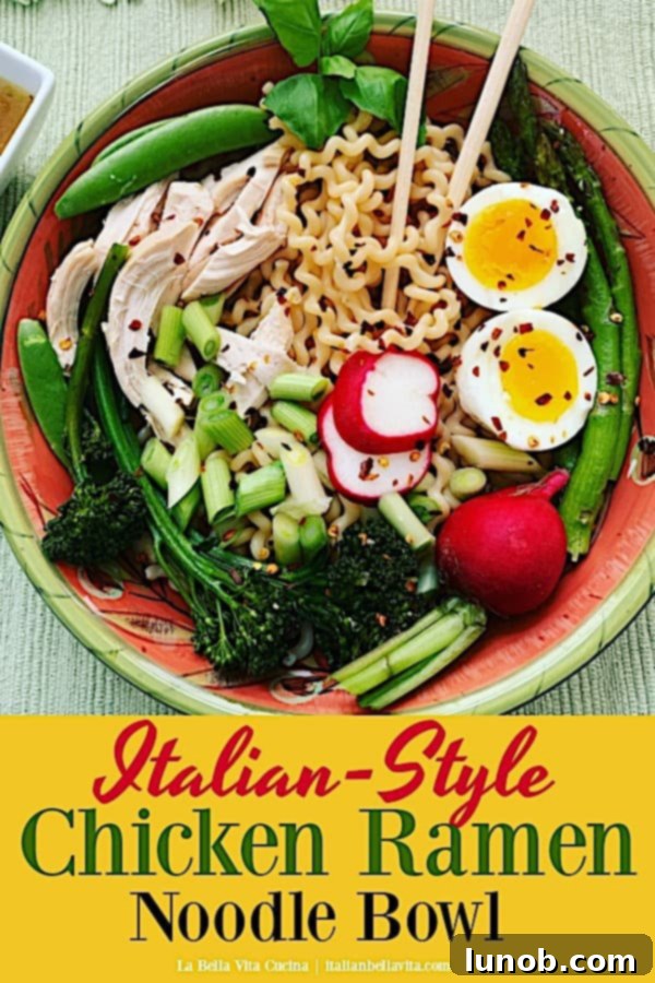 Italian Style Chicken Ramen: Chinese New Year Edition 5 Italian Style Chicken Ramen Noodle Bowl