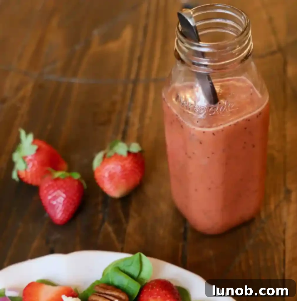 Ingredients for homemade Strawberry Balsamic Vinaigrette