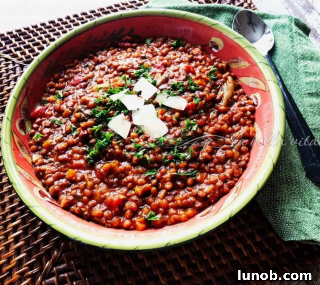 Pantry Perfection: Wholesome & Flavorful 6 Italian Lentil Soup New Year's Tradition