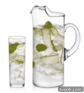 Glass Pitcher with Highball Glasses
