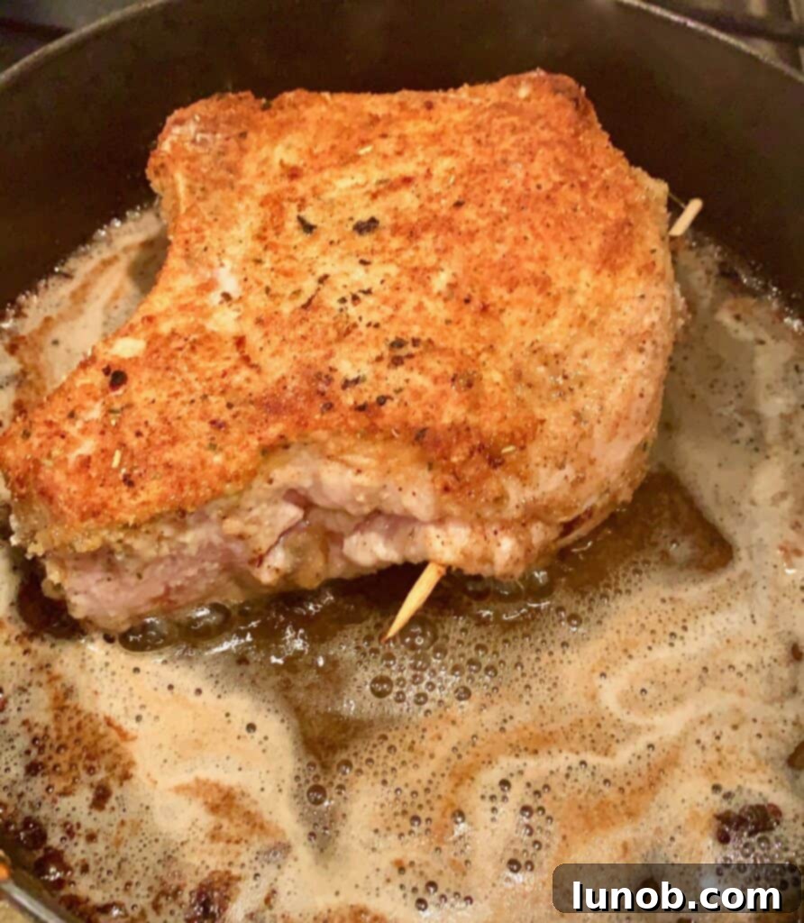 Stuffed Pork Chops with Pancetta and Fontina