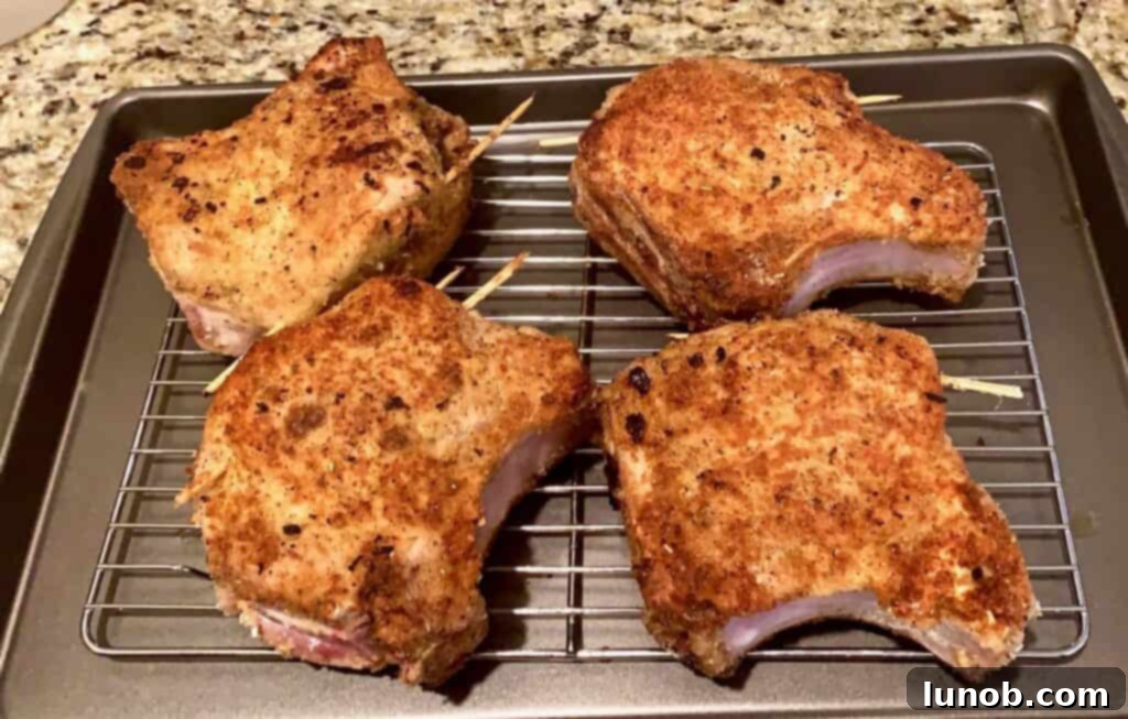 Stuffed Pork Chops with Pancetta and Fontina