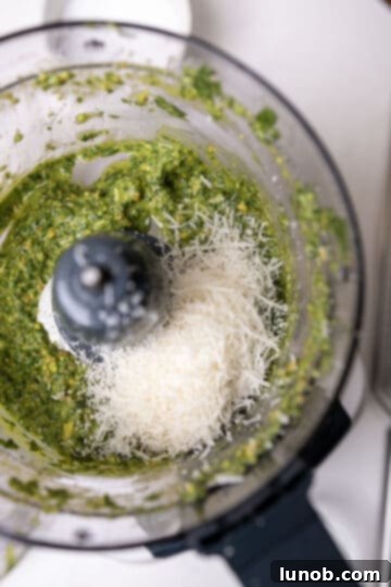 Artisan Pistachio Pesto 7 parmigiana added to pesto