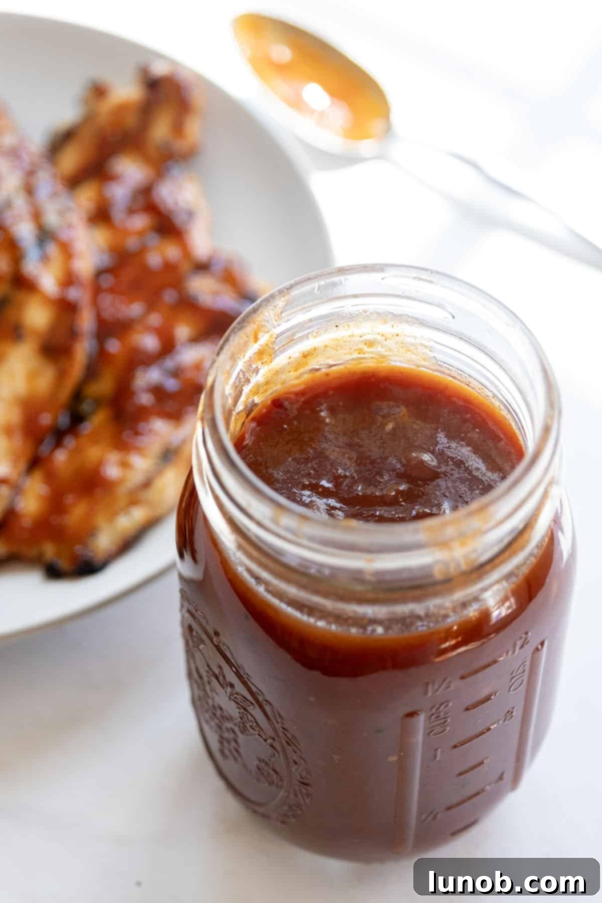 Smoky Chipotle BBQ Sauce 2 chipotle bbq sauce in a mason jar