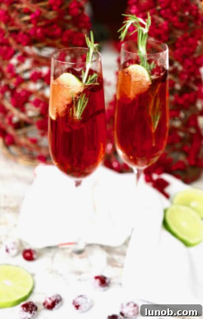 Crimson Sparkle Bellini 2 Cranberry and Pomegranate Bellini