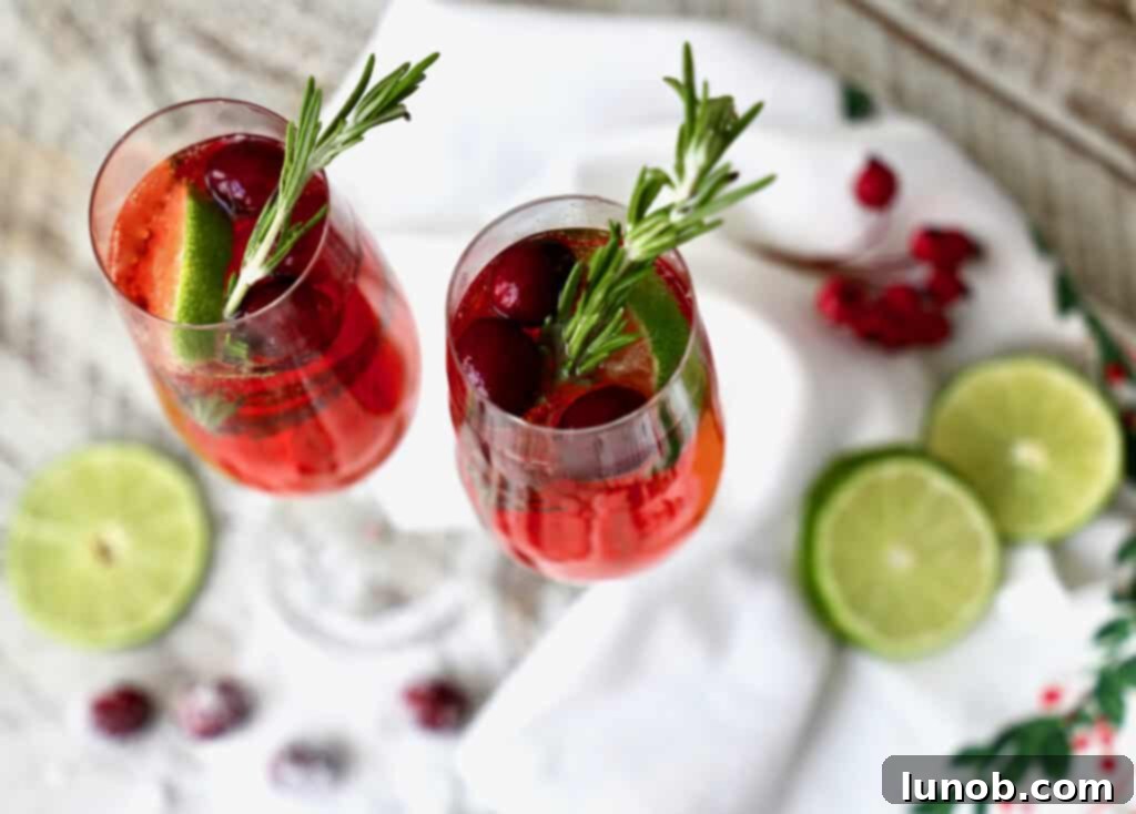 Crimson Sparkle Bellini 3 Cranberry and Pomegranate Bellini