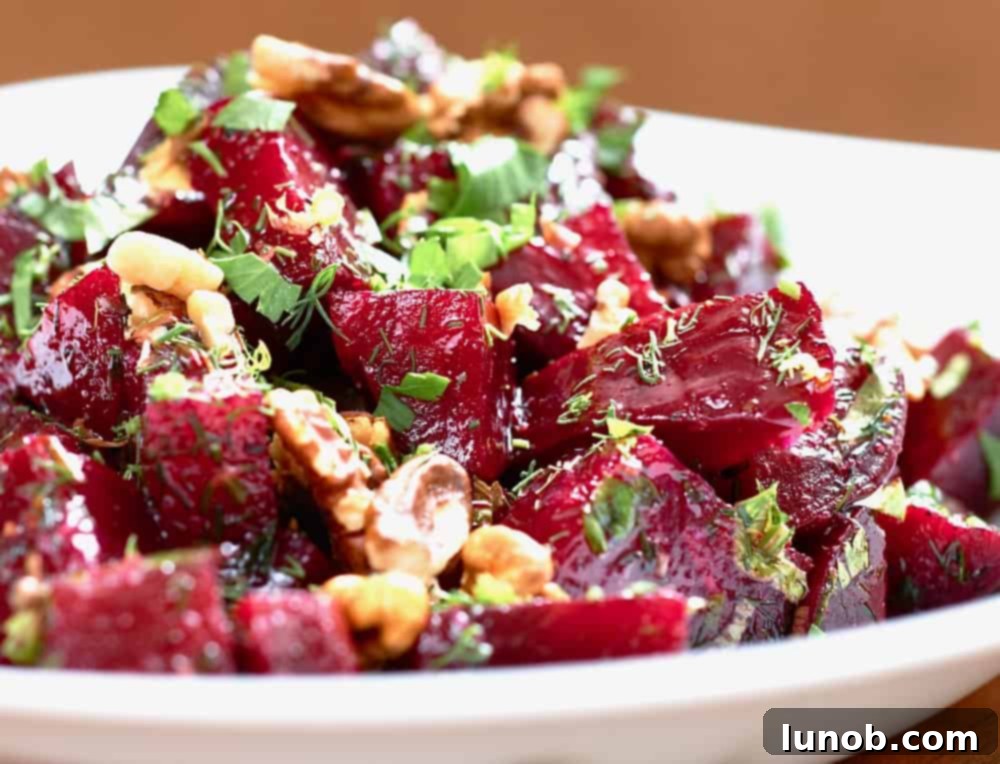 Vibrant Balsamic Roasted Beet Salad 2 Roasted Balsamic Beet Salad with fresh ingredients
