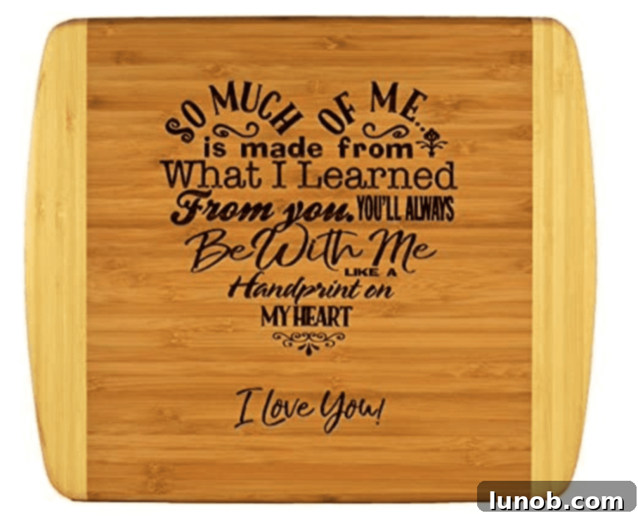 Maple Balsamic Cranberry Nut Bites 3 Engraved Bamboo Cutting Board