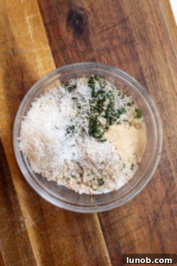 Italian-Style Chicken Skewers 7 breadcrumb mixture