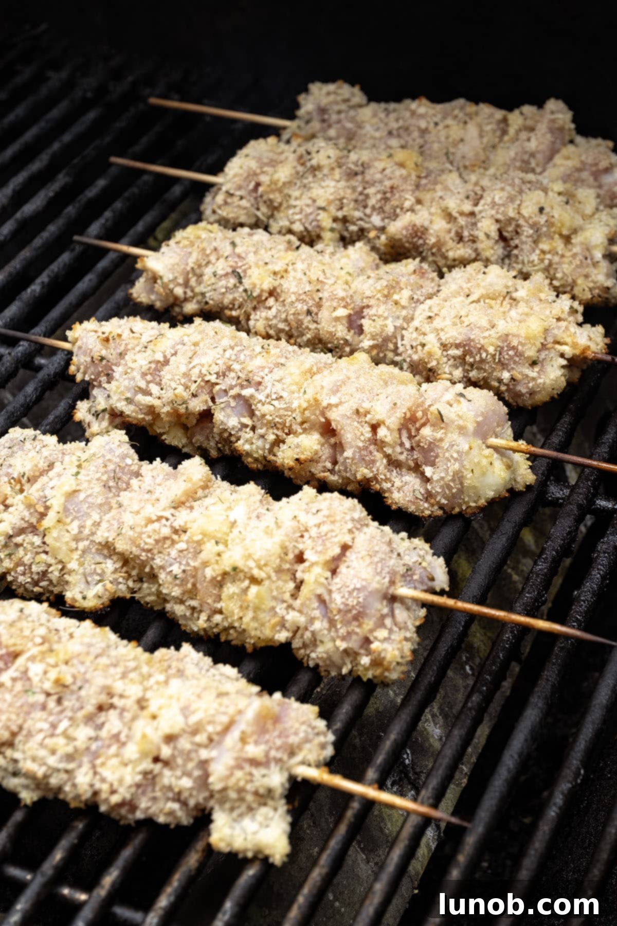 Italian-Style Chicken Skewers 10 Grilling chicken skewers.