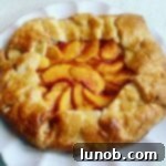 peach crostata