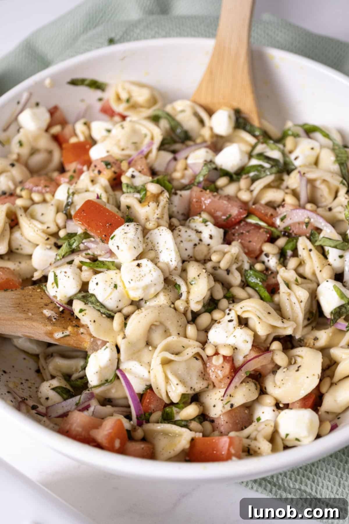 Summer Caprese Tortellini Medley 2 caprese tortellini salad