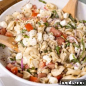 Summer Caprese Tortellini Medley 11 caprese tortellini salad