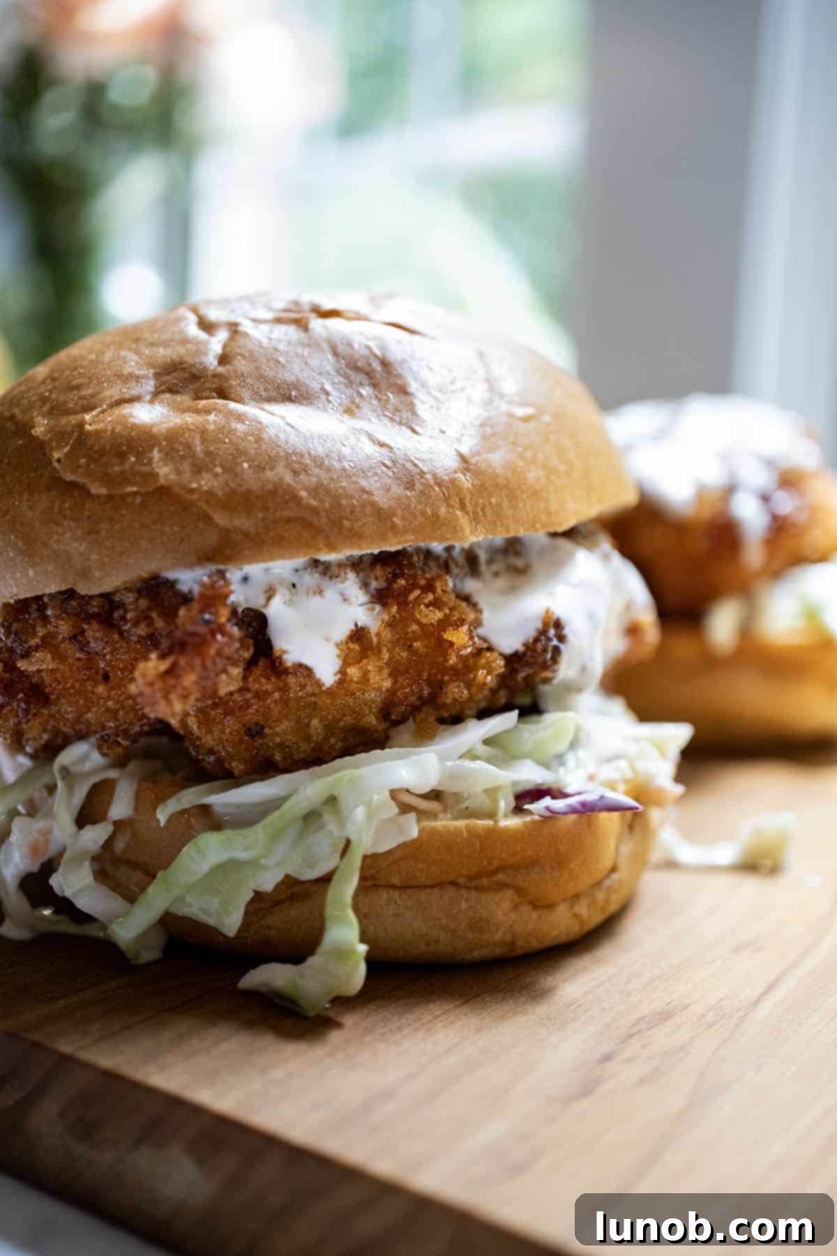 Blazing Honey Chicken Sandwich 2 hot honey fried chicken sandwich
