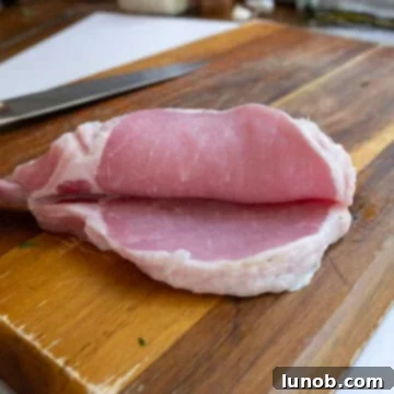 Smoky Grilled Stuffed Pork Chops 6 Pork Chop butterflied.