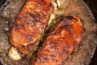 Keto Garlic Butter Herb Pork Chops