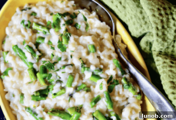 Italian Easter & Spring Feasts: 49 Delicious Recipes 16 Zesty Lemon Risotto with Roasted Asparagus and three cheeses