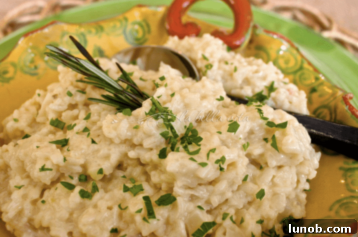 Italian Easter & Spring Feasts: 49 Delicious Recipes 18 Classic Italian Risotto Bianco with Parmigiana cheese