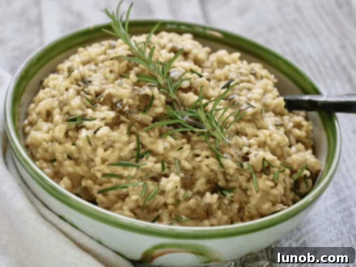 Italian Easter & Spring Feasts: 49 Delicious Recipes 19 Luxurious Porcini Mushroom Risotto with fragrant truffles