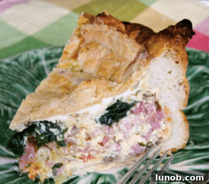 Italian Easter & Spring Feasts: 49 Delicious Recipes 24 Traditional Italian Easter Torta Pasqualina with spinach, ricotta, and whole eggs