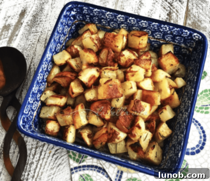 Italian Easter & Spring Feasts: 49 Delicious Recipes 37 Crispy Italian Roasted Potatoes with garlic and fragrant rosemary