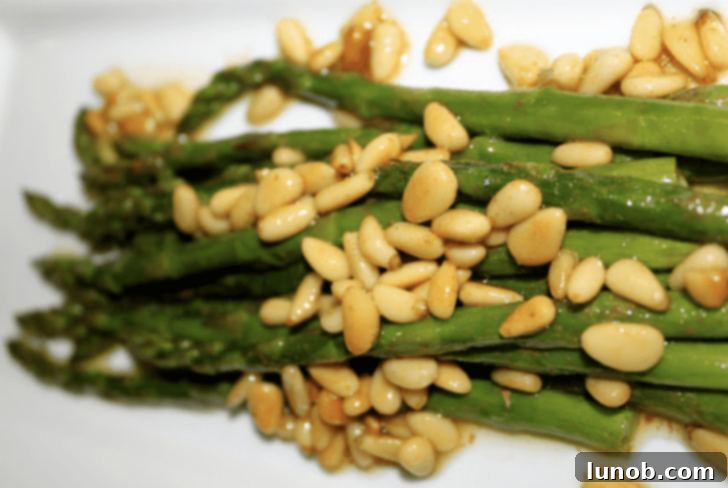 Italian Easter & Spring Feasts: 49 Delicious Recipes 39 Tender Brown Butter Asparagus with crunchy pignoli nuts