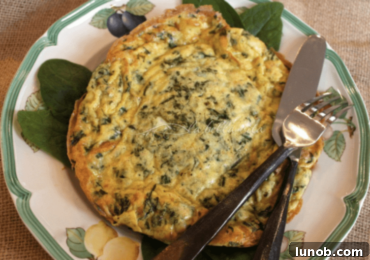 Italian Easter & Spring Feasts: 49 Delicious Recipes 5 Hearty Frittata with Swiss Chard and mixed Italian cheeses