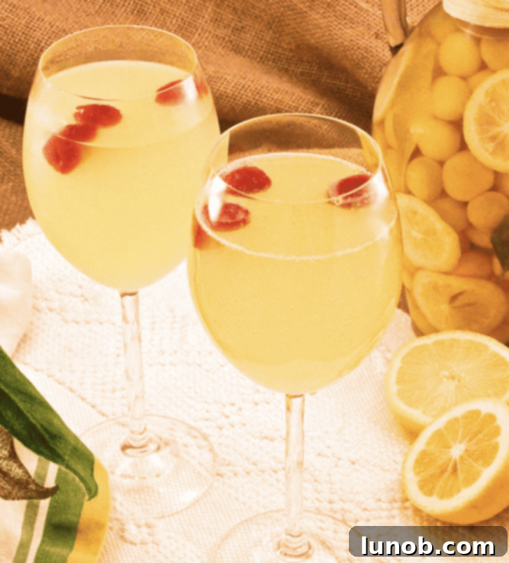Italian Easter & Spring Feasts: 49 Delicious Recipes 50 Sparkling Limoncello and Raspberry Prosecco Cocktail