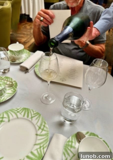 Balmoral Palm Court's Exquisite Afternoon Tea 17 Champagne and tea setting