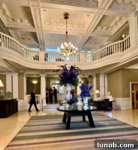 Balmoral Palm Court's Exquisite Afternoon Tea 3 Luxurious reception lobby of The Balmoral Hotel