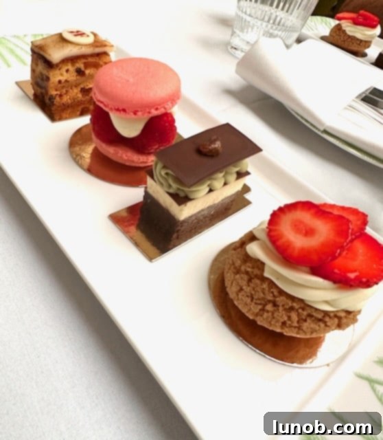 Balmoral Palm Court's Exquisite Afternoon Tea 23 Assortment of handmade pastries for the fifth course